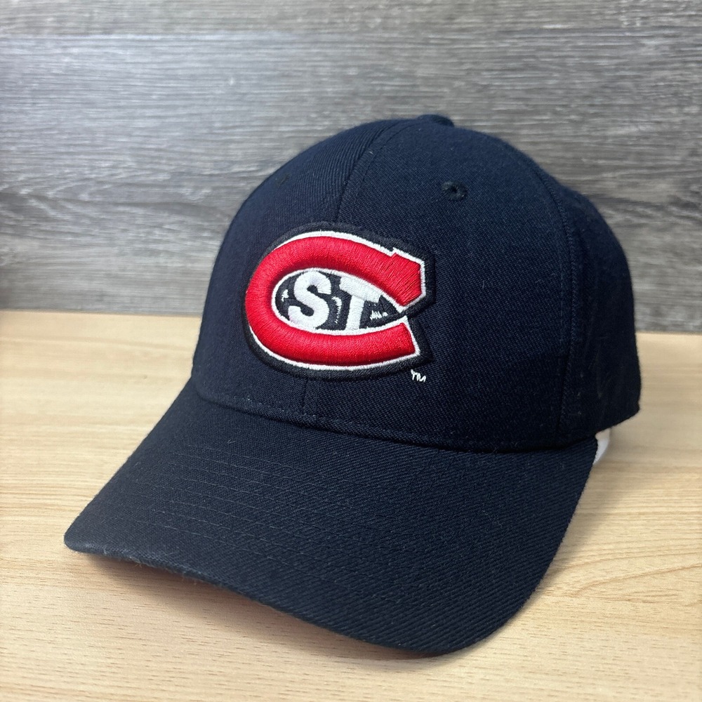 St. Cloud State Huskies Hat Cap Fitted 7 3/8 Navy Blue‎ Zephyr